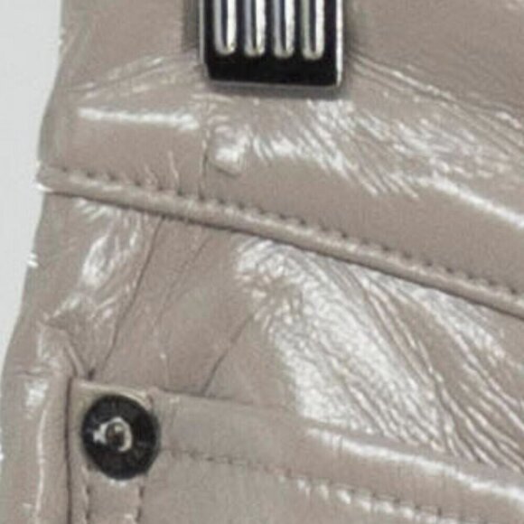 Agolde Recycled Leather 90's Pinch Waist Pants in Quail Patent | 28 - Picture 10 of 11